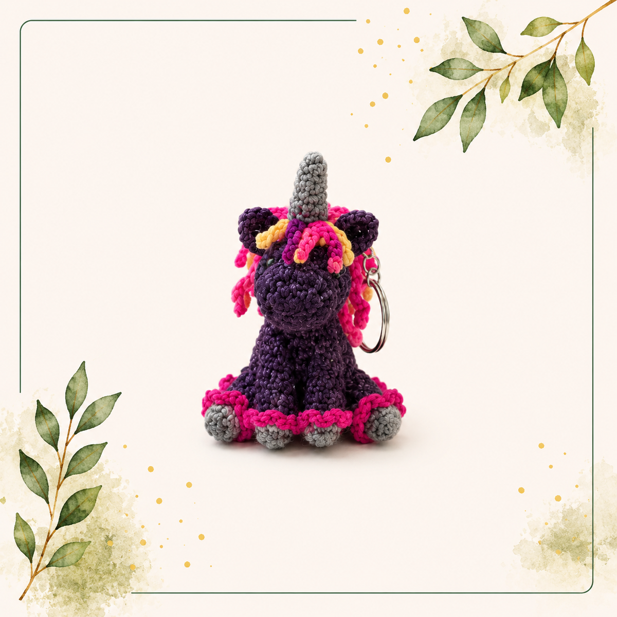 Einhorn-Schlüsselanhänger – 10 cm 🦄✨