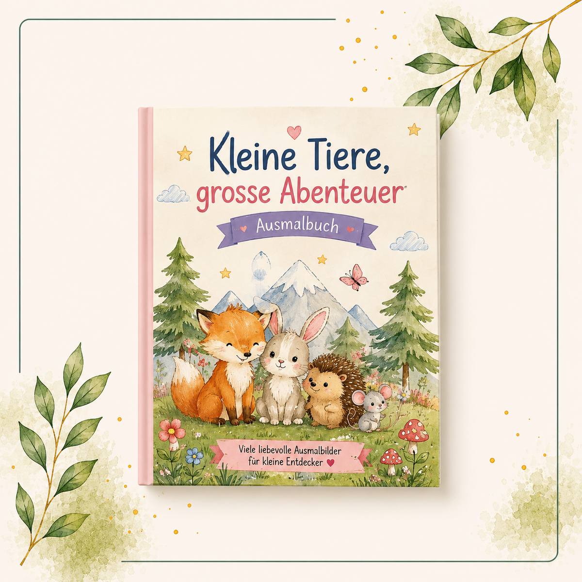 Ausmalbuch – Kleine Tiere, grosse Abenteuer 🎨🐾