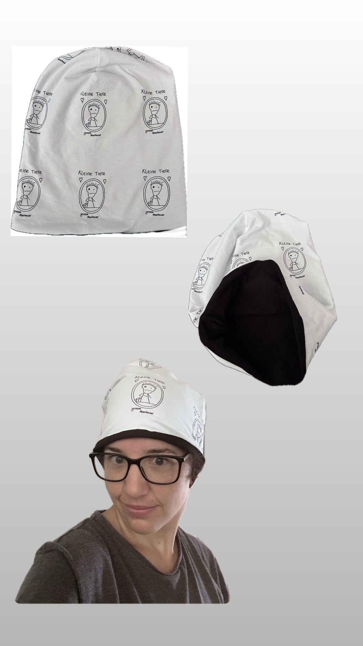 Erwachsenen-Beanie aus Jersey – Handgemacht in der Schweiz